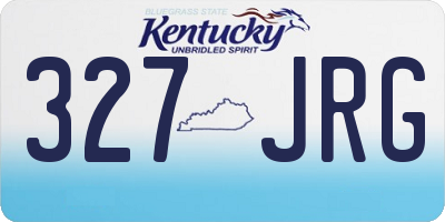 KY license plate 327JRG