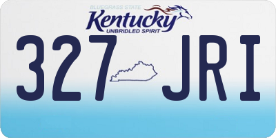 KY license plate 327JRI