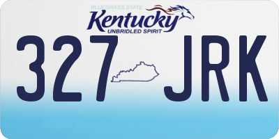 KY license plate 327JRK