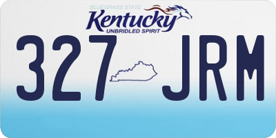 KY license plate 327JRM