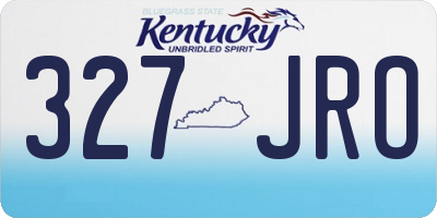 KY license plate 327JRO