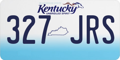 KY license plate 327JRS