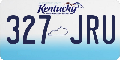 KY license plate 327JRU