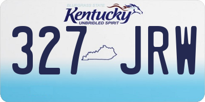 KY license plate 327JRW