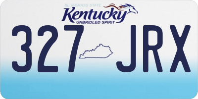 KY license plate 327JRX