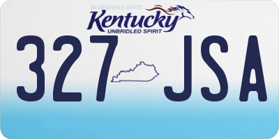 KY license plate 327JSA