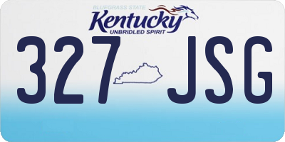 KY license plate 327JSG