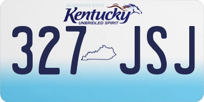 KY license plate 327JSJ