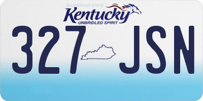 KY license plate 327JSN