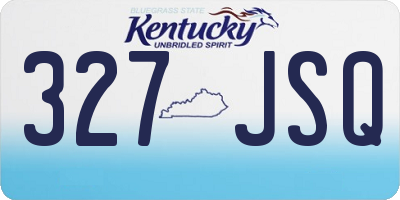 KY license plate 327JSQ