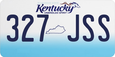 KY license plate 327JSS