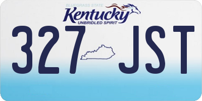 KY license plate 327JST