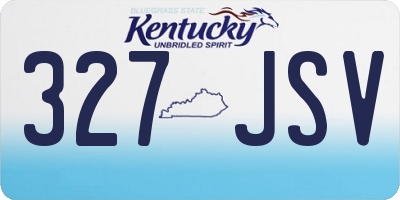 KY license plate 327JSV