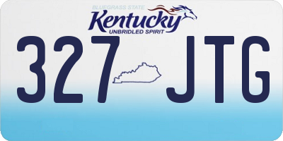 KY license plate 327JTG