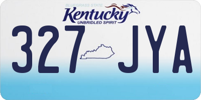 KY license plate 327JYA