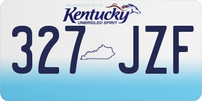 KY license plate 327JZF
