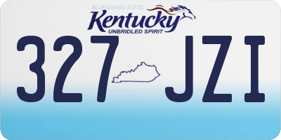 KY license plate 327JZI
