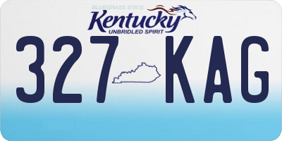 KY license plate 327KAG