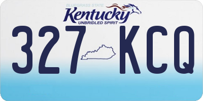 KY license plate 327KCQ