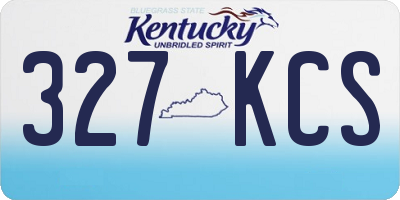 KY license plate 327KCS