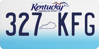 KY license plate 327KFG