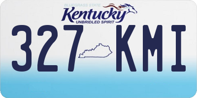 KY license plate 327KMI