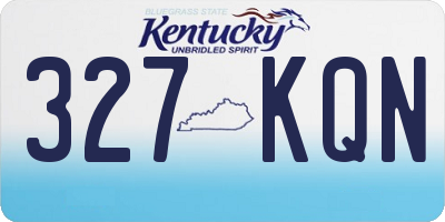 KY license plate 327KQN
