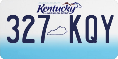 KY license plate 327KQY