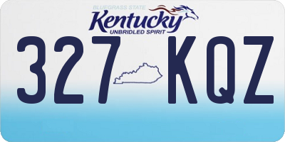 KY license plate 327KQZ