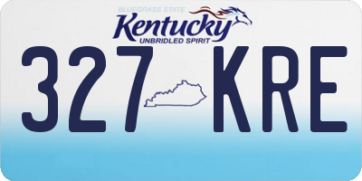 KY license plate 327KRE