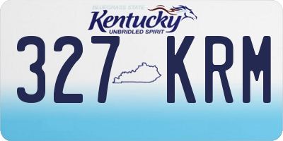 KY license plate 327KRM