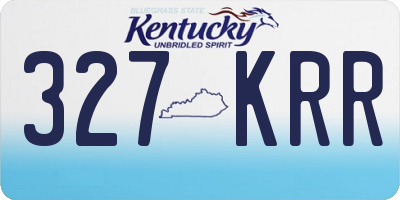 KY license plate 327KRR