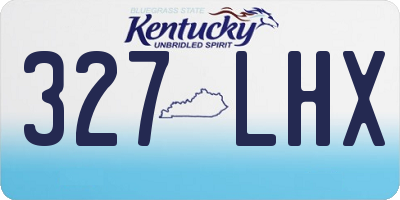 KY license plate 327LHX