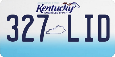 KY license plate 327LID
