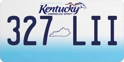 KY license plate 327LII