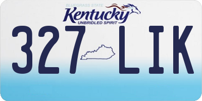 KY license plate 327LIK