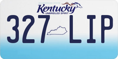 KY license plate 327LIP