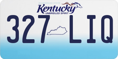 KY license plate 327LIQ