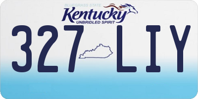 KY license plate 327LIY