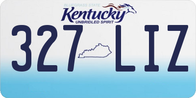 KY license plate 327LIZ