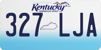 KY license plate 327LJA
