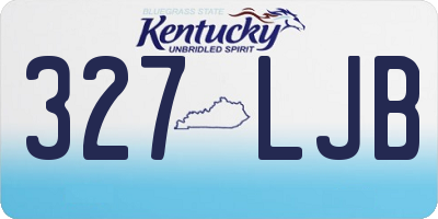 KY license plate 327LJB