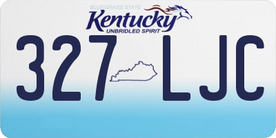KY license plate 327LJC