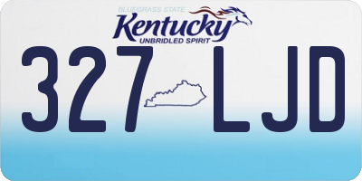 KY license plate 327LJD
