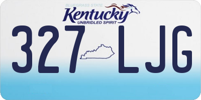 KY license plate 327LJG