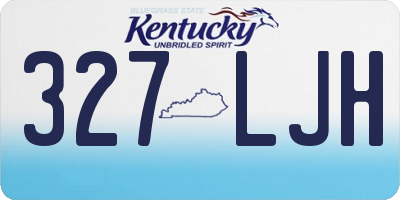 KY license plate 327LJH