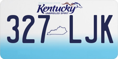 KY license plate 327LJK