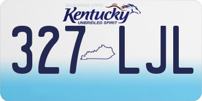 KY license plate 327LJL
