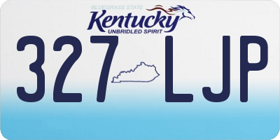KY license plate 327LJP