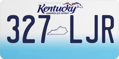 KY license plate 327LJR